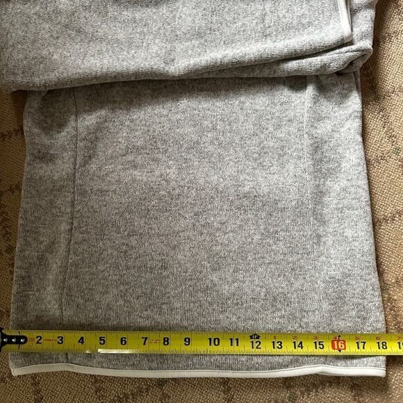 GTS Heather gray sweater fleece pullover 1/4 zip with kangaroo front pocket M - Picture 14 of 14